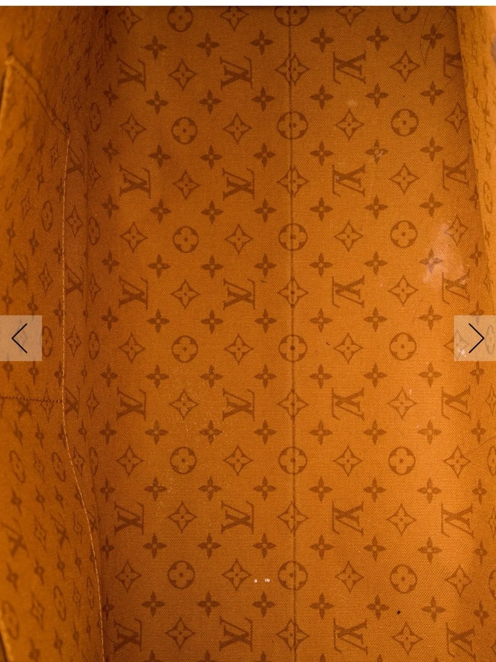 Louis Vuitton Orange, Black & White Monogram Reversible OnTheGo Tote